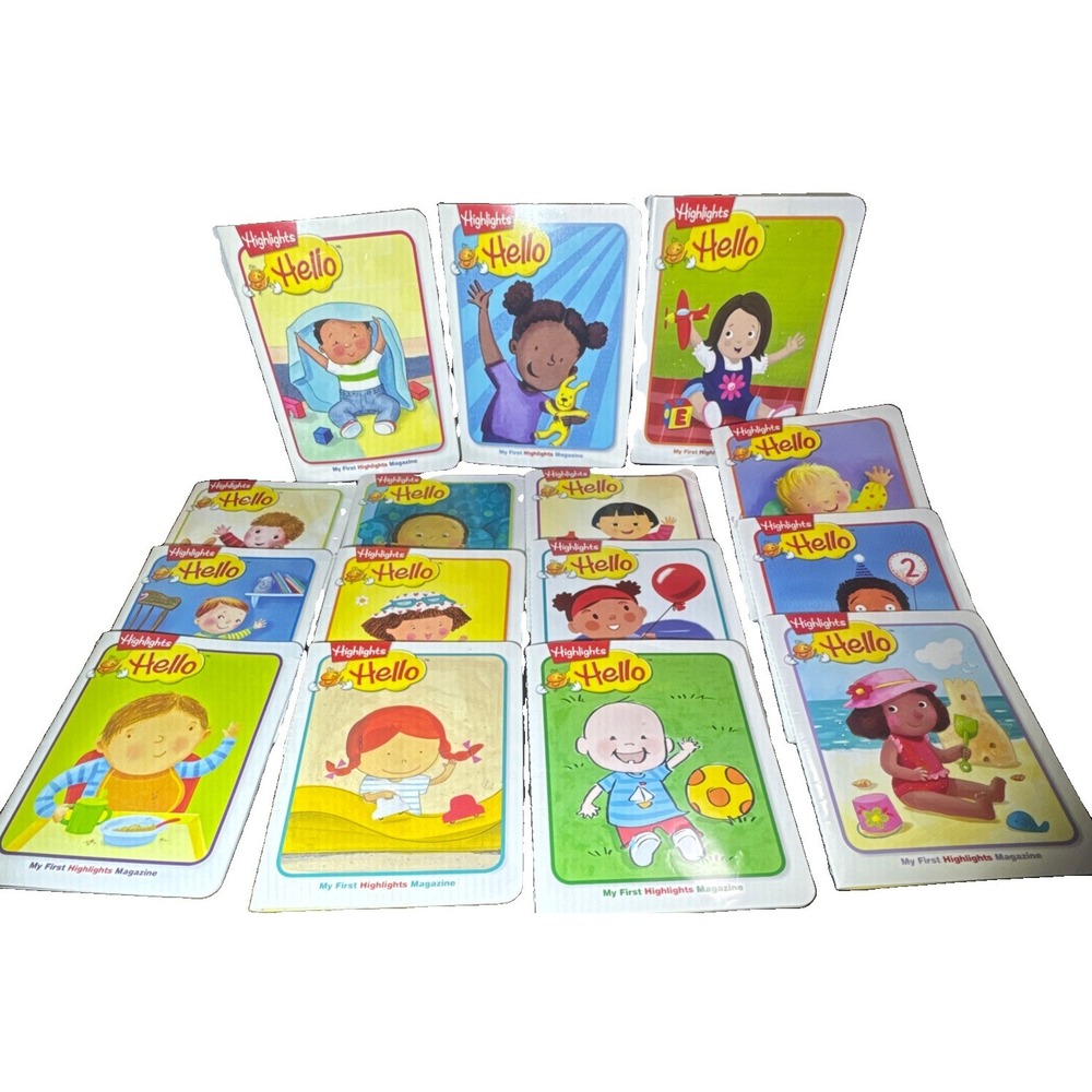 My First Highlights Magazine Hello Baby Toddler Book Lot of 15.
